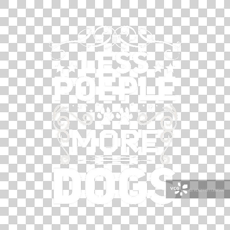 狗狗文字排版T恤设计图片素材