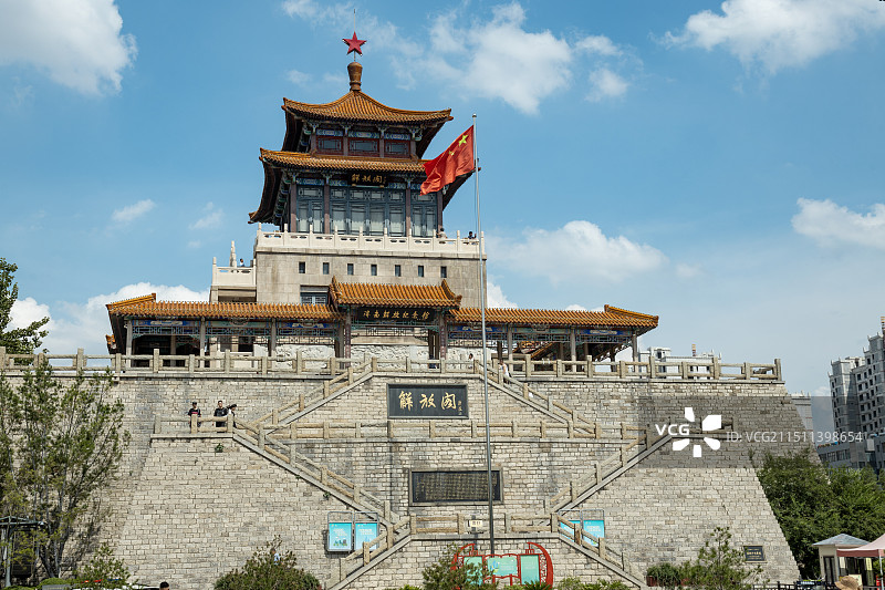 济南解放阁图片素材