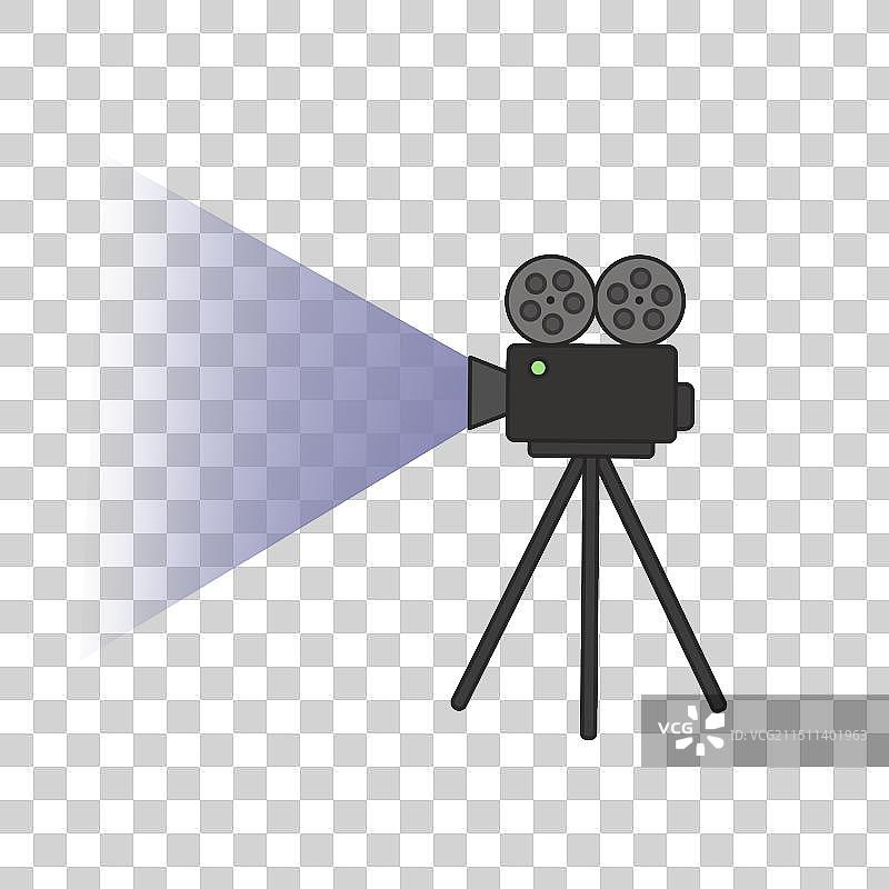 摄影机老式录像机放映电影图片素材