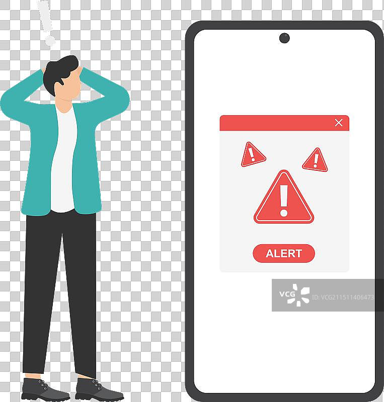 网络钓鱼警示图标图片素材