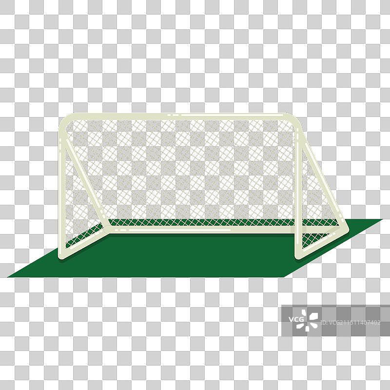 带网的足球门柱图片素材
