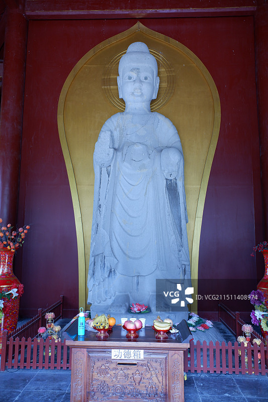 临淄西天寺丈八佛图片素材