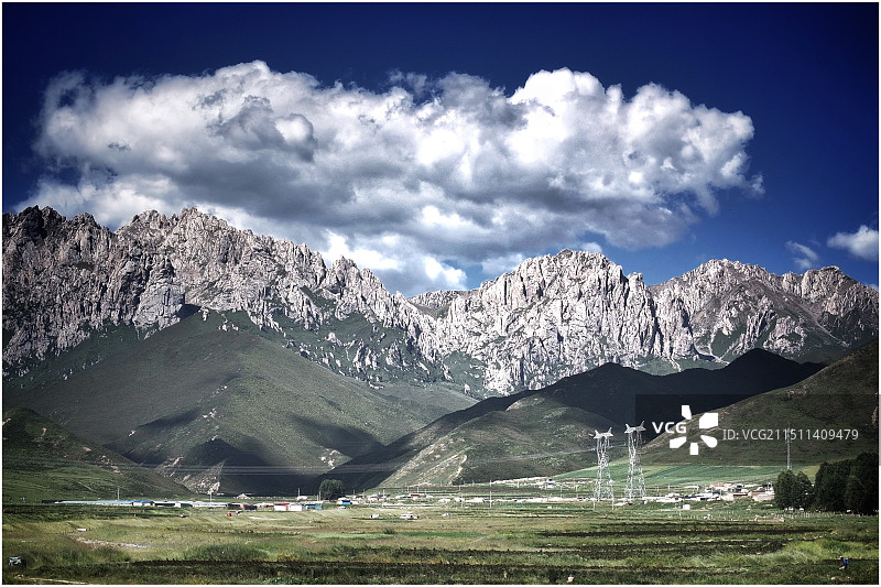 河西走廊.乌鞘岭图片素材