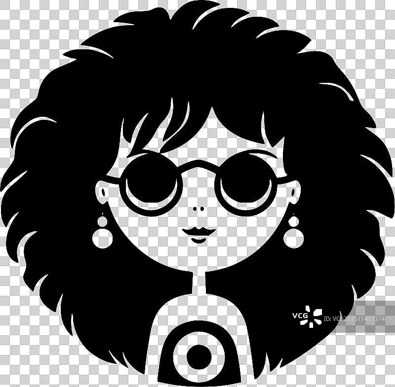 黑白嬉皮士图片素材