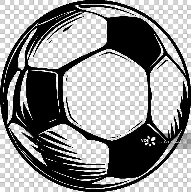 足球-简约扁平风格logo图片素材