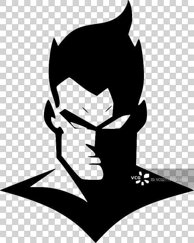 超级英雄 - 黑白图片素材