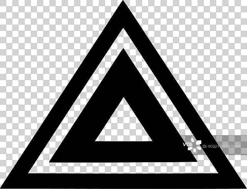 高品质三角形Logo，适用于T恤图片素材