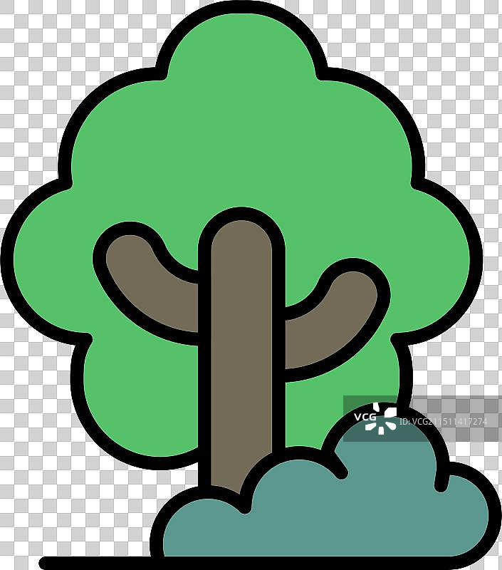 带有树干和树枝的树图片素材