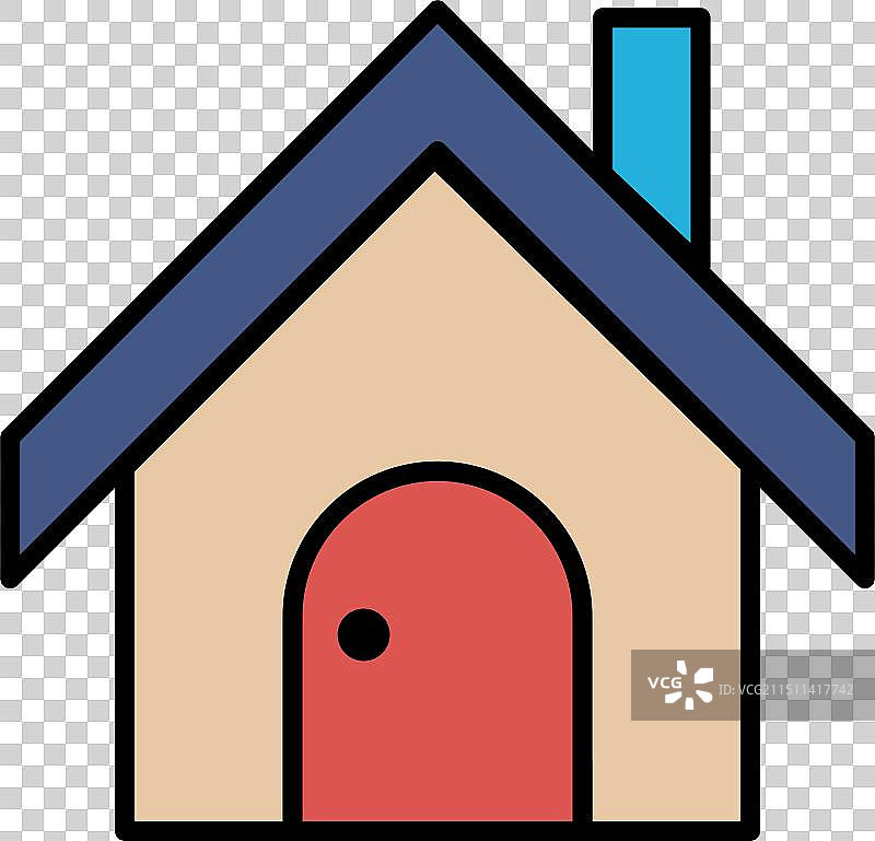 黑白房屋绘画图片素材