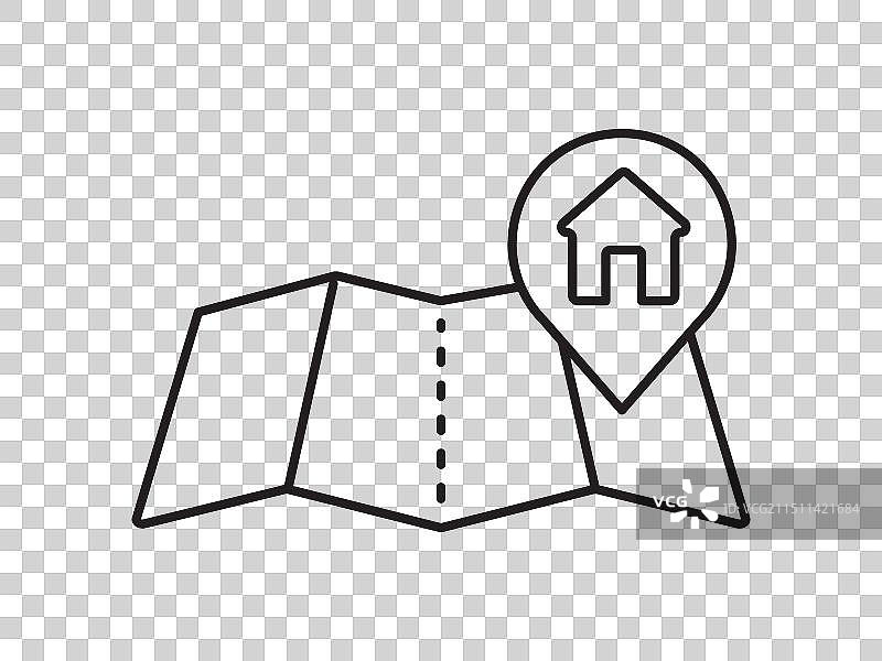 扁平风格的位置标记图片素材