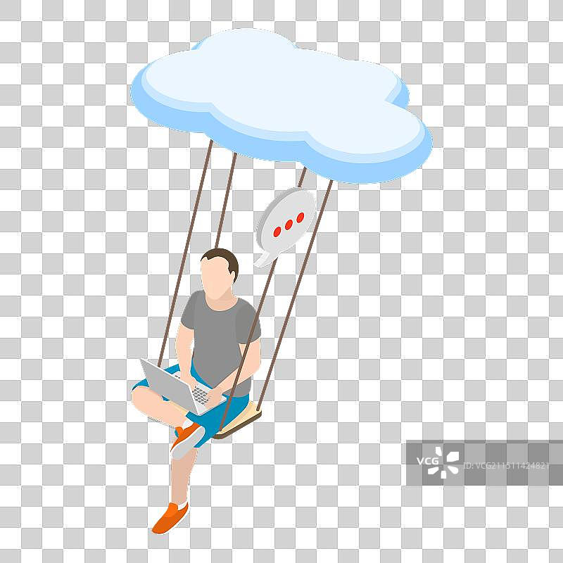 3D 2.5D远程团队图片素材