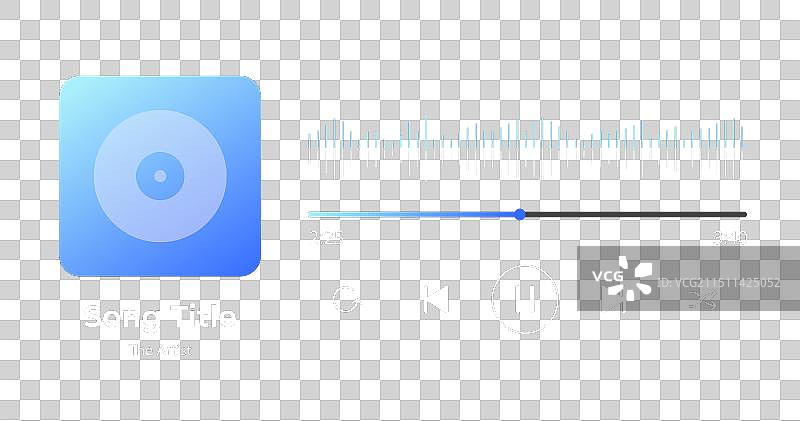 音乐播放器界面设计图片素材