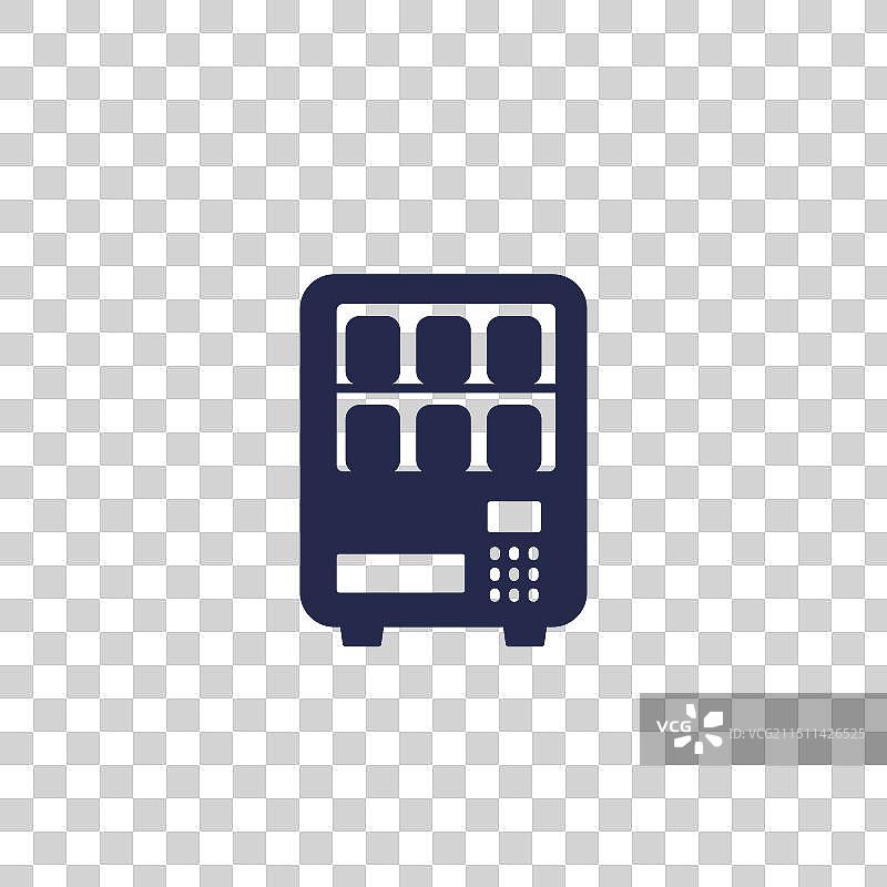 白色背景上的自动售货机图标图片素材