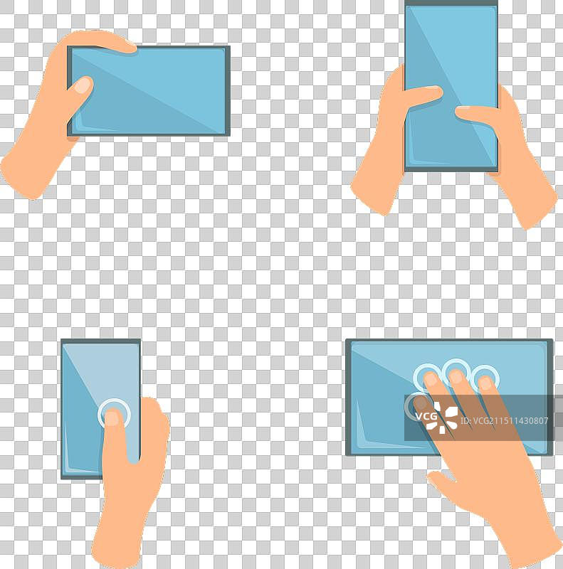 手指触摸图标卡通手图片素材