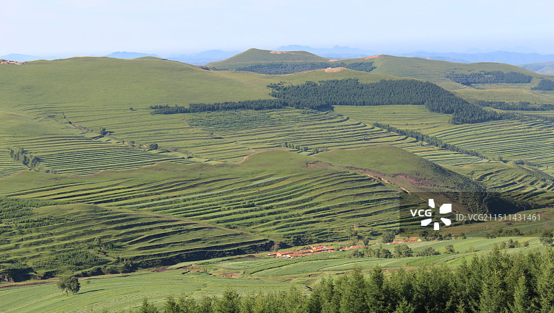 张北草原天路图片素材
