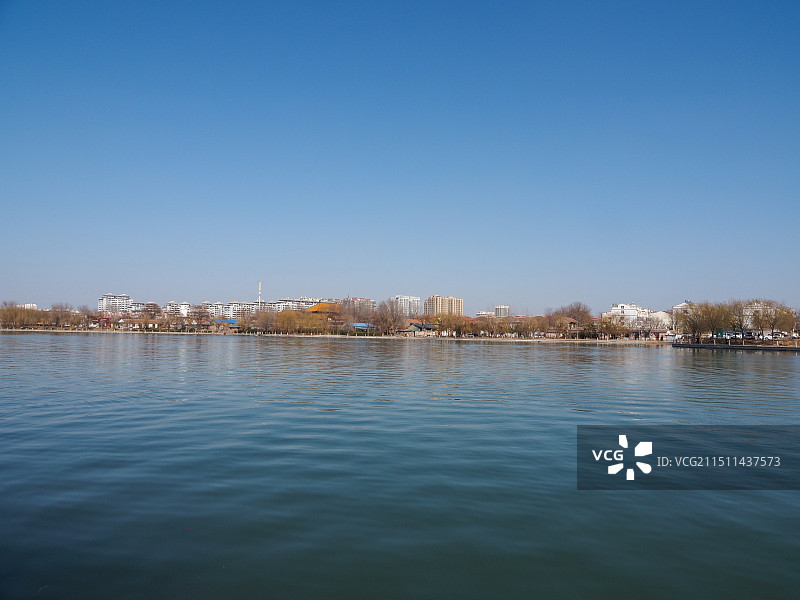 聊城东昌湖风景图片素材