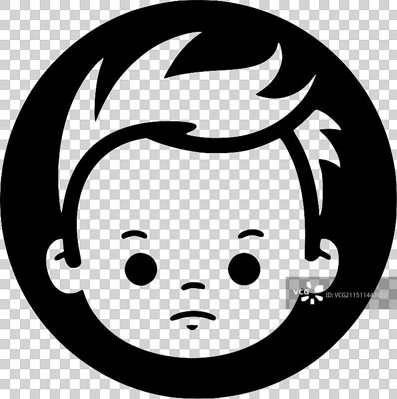 黑白婴儿图片素材