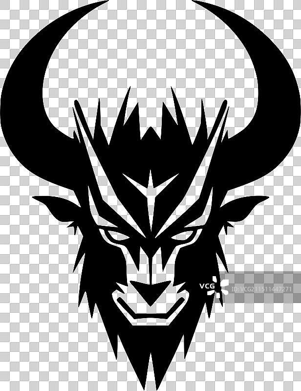 山羊 - 黑白隔离图标图片素材