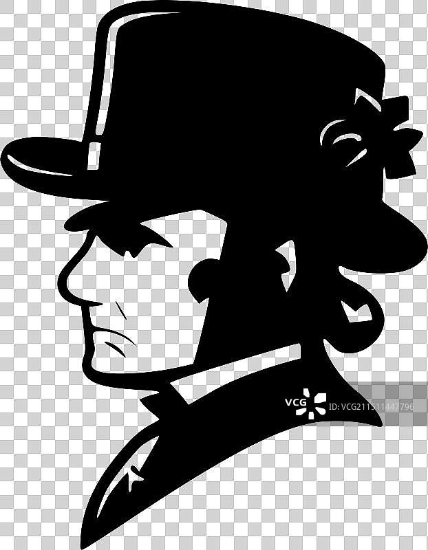 爱尔兰极简风格剪影图片素材