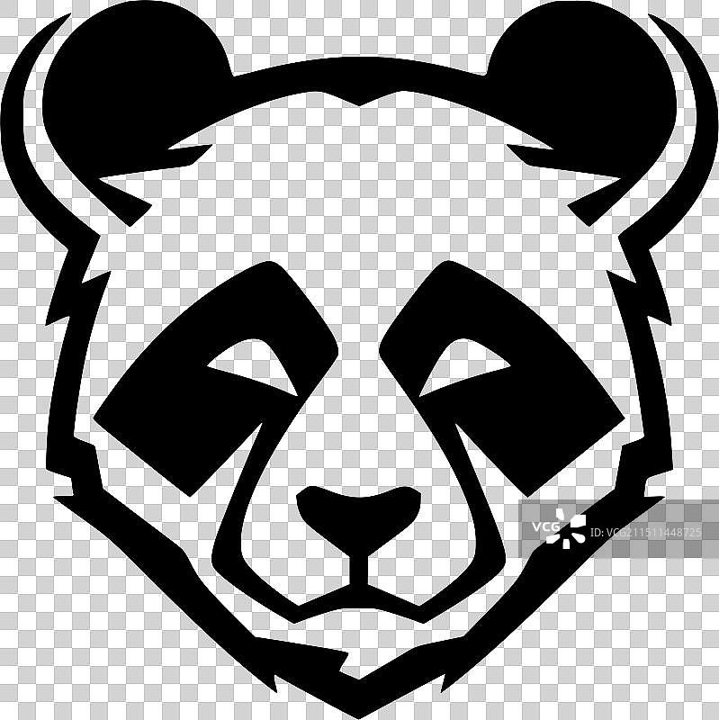 高品质熊猫Logo，T恤理想选择图片素材