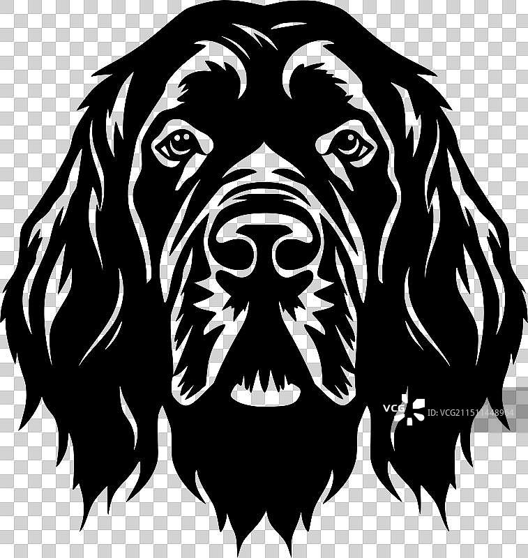 罗德西亚脊背犬黑白隔离图标图片素材