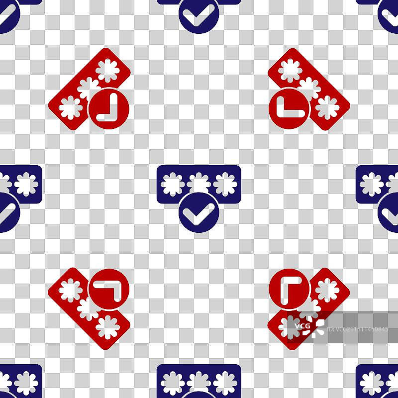 蓝红色密码保护安全图标图片素材