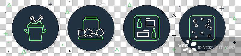 冰镇啤酒罐菜单瓶装系列图片素材