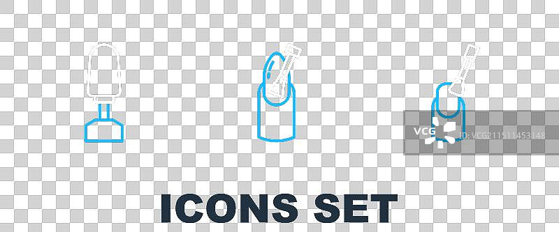 美甲和铣刀图标图片素材