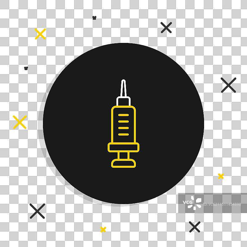 白色背景上孤立的药物成瘾线条图标图片素材
