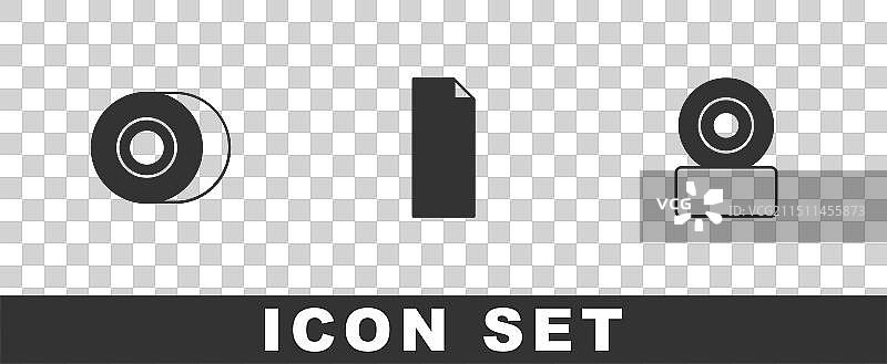 滑板轮子、砂纸、滑板合集图片素材