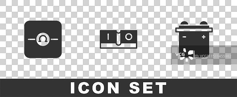 欧姆表电灯开关汽车组合图片素材