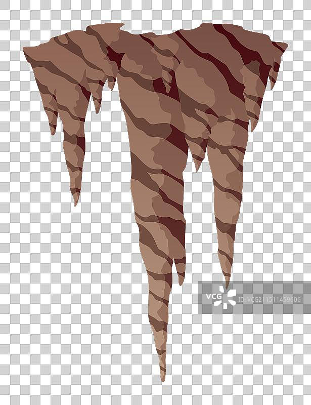 钟乳石冰柱形悬挂矿物图片素材