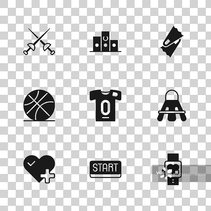 终点线上的羽毛球缎带图片素材