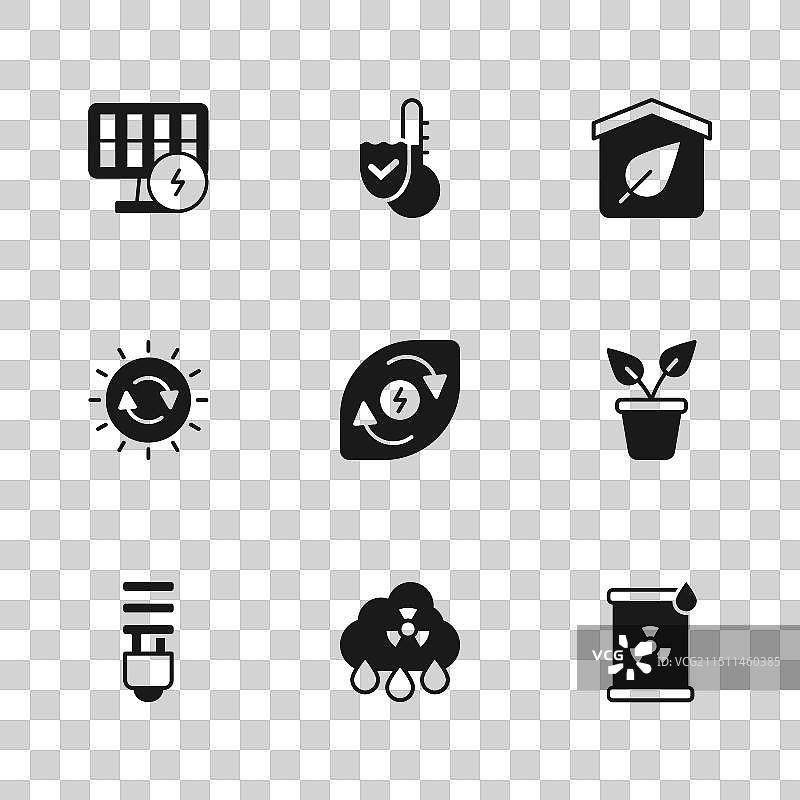 酸雨放射性云植物盆栽图片素材