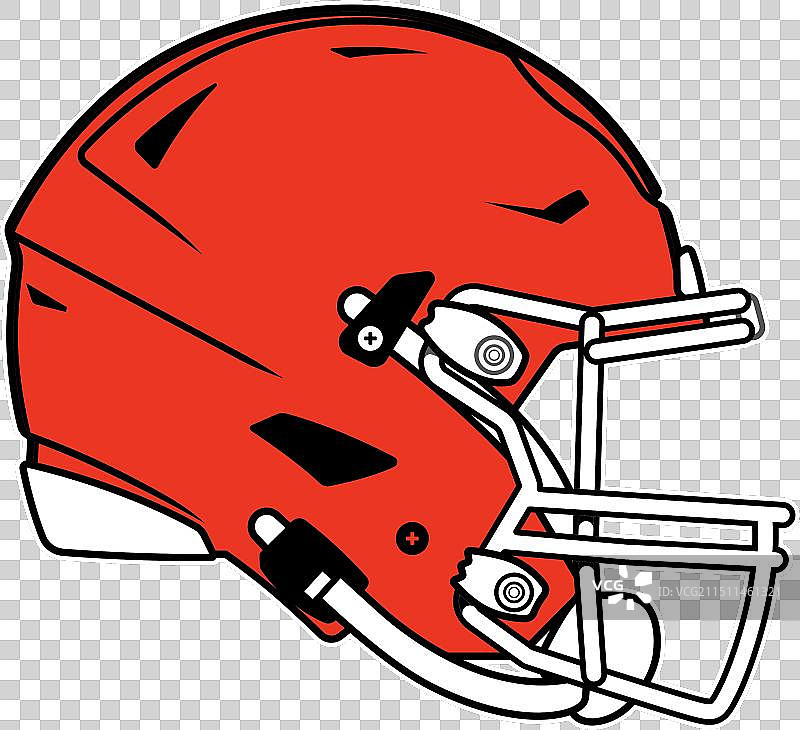 克利夫兰布朗队的橙色现代头盔图片素材