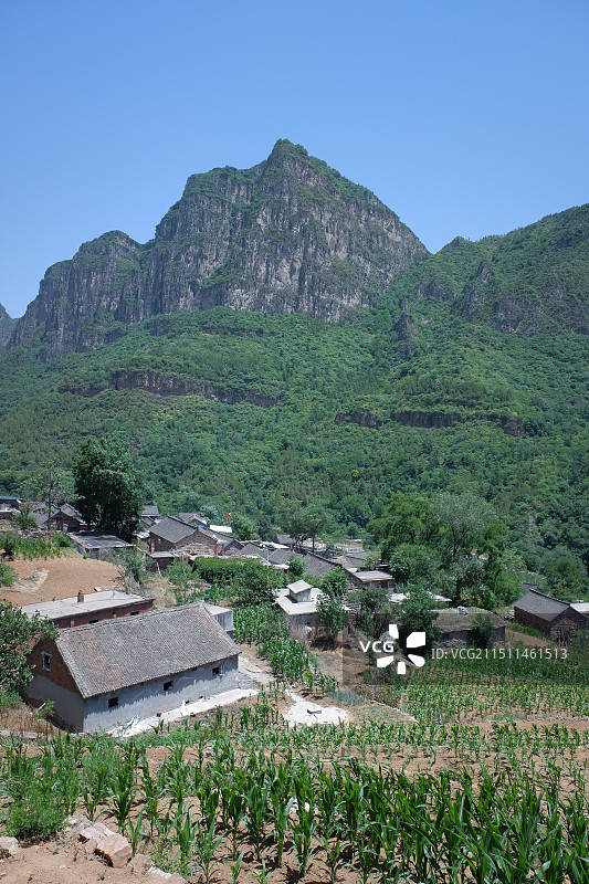 南太行秋沟 槲漫村图片素材