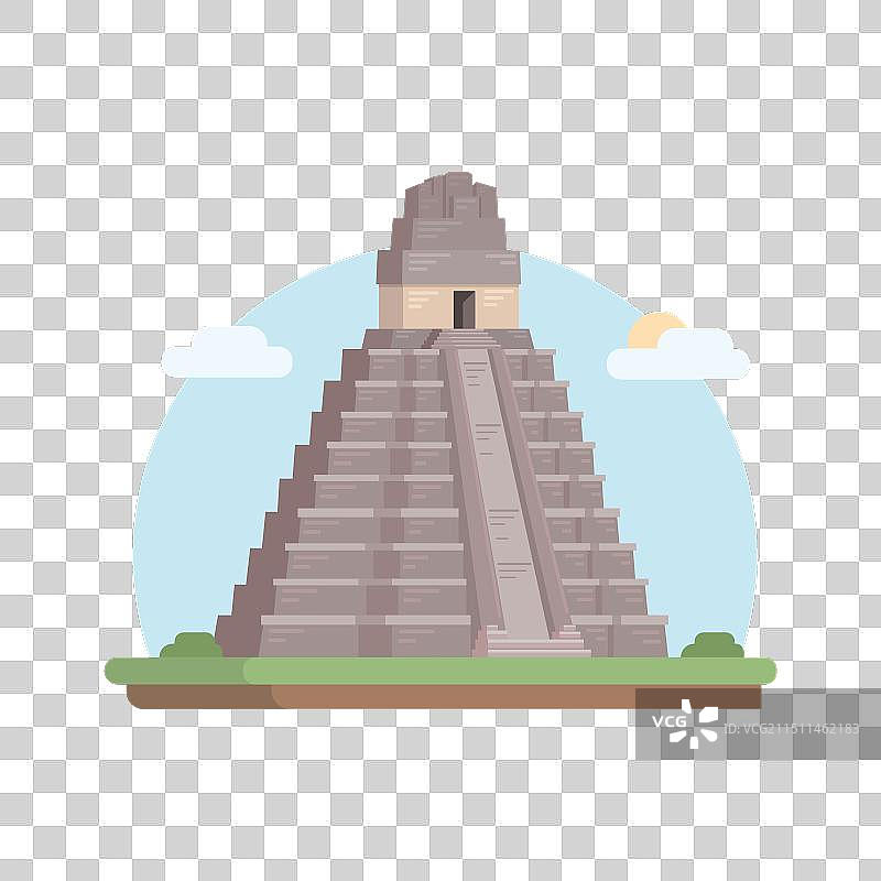 危地马拉蒂卡尔地标图片素材