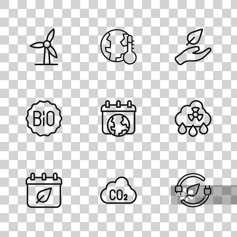 云中的二氧化碳排放与酸雨图片素材