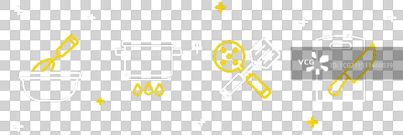 砧板刀具烹饪用具套装图片素材