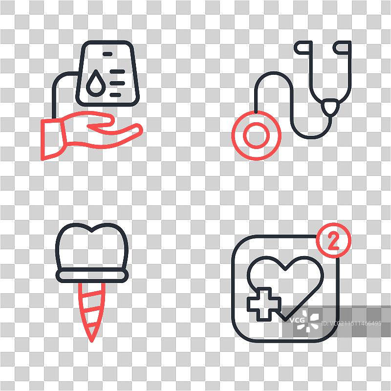 听诊器牙科植入体移动设备合集图片素材