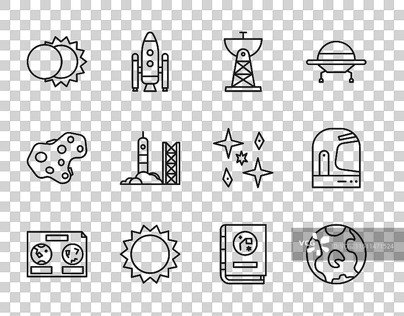 夜空地球天体图图片素材