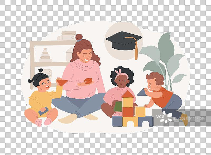 早期教育独立概念图片素材