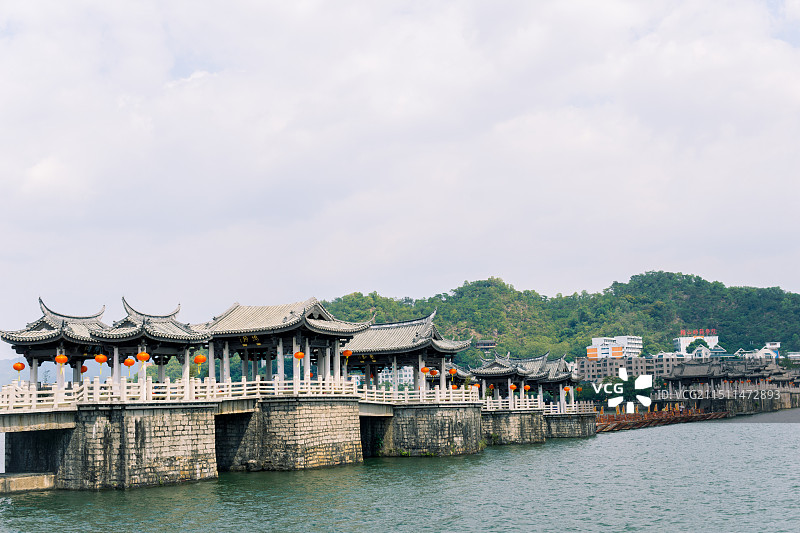潮州广济桥过河拆桥图片素材