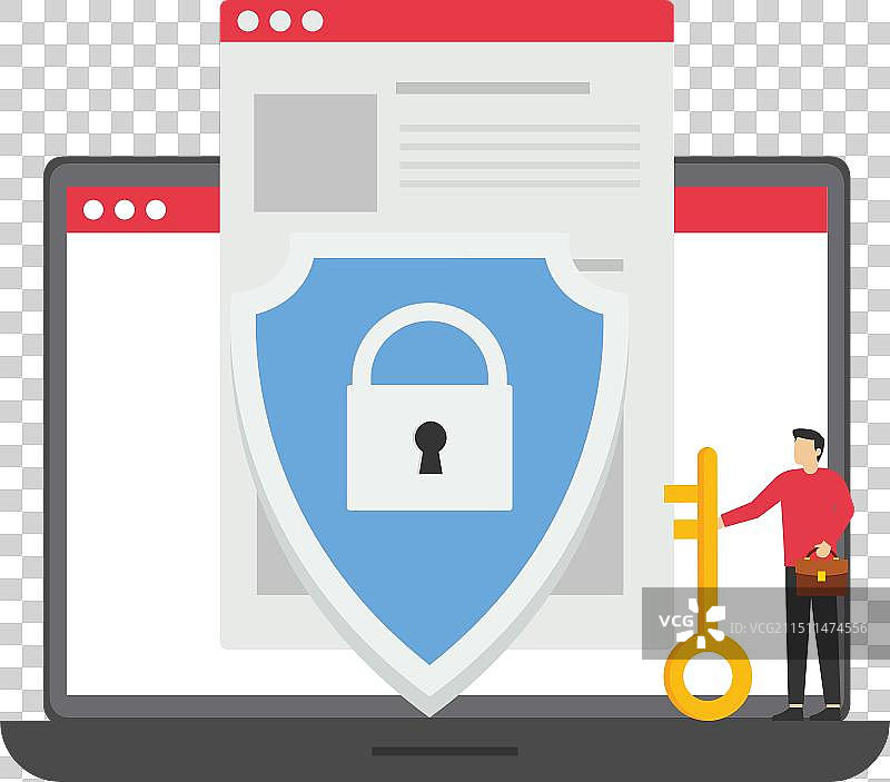 保护社交媒体账户的人图片素材