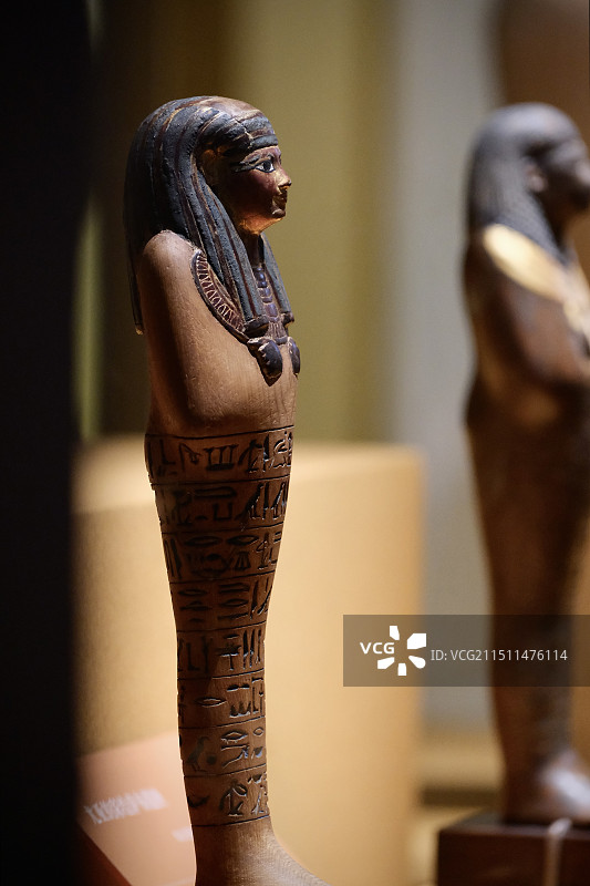 上海博物馆金字塔之巅古埃及文明大展的部分展品图片素材