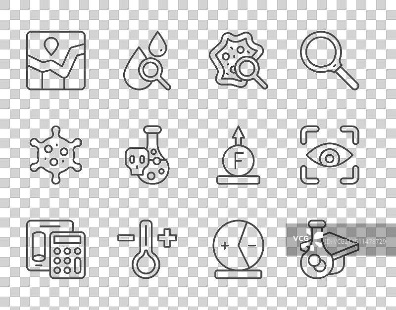 计算器、毕业帽和微生物图片素材