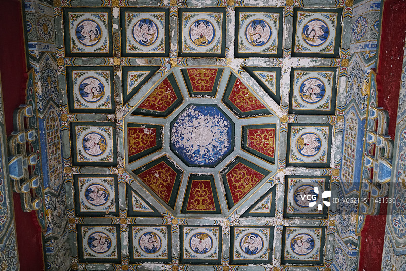 南京紫金山正气亭天花板图片素材