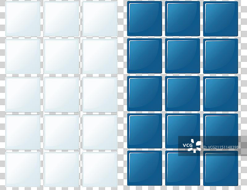 蓝白简约瓷砖扁平风格图片素材