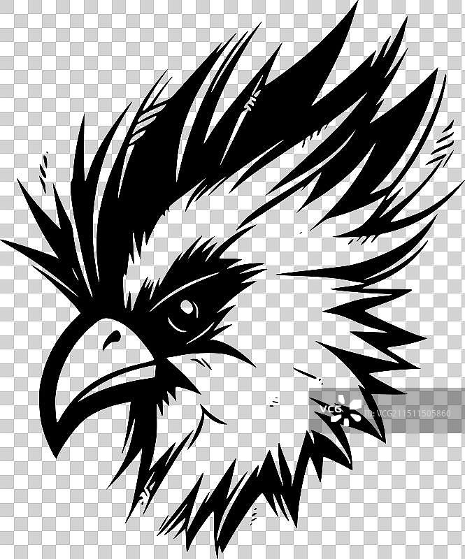 扁平风鹦鹉Logo图片素材