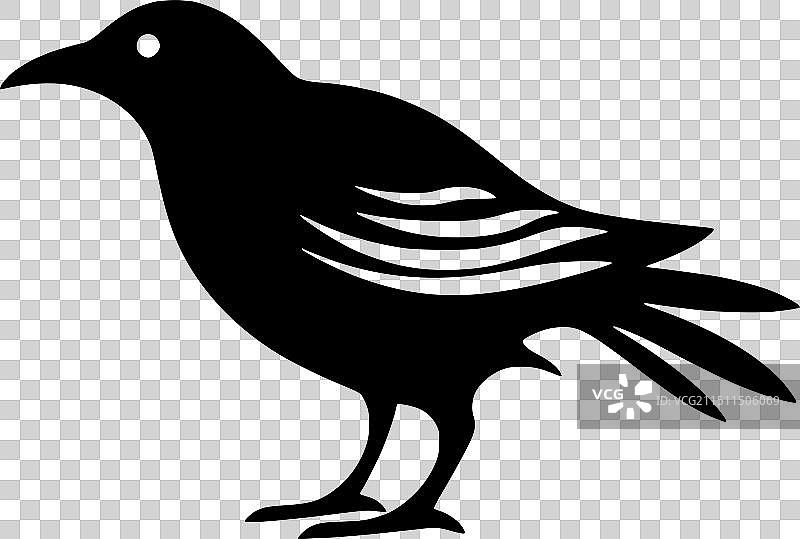 高品质乌鸦T恤logo图片素材